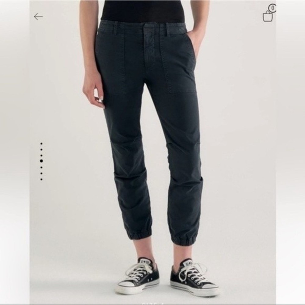 Nili Lotan Cropped French Military Pants Ankle Zip Size 4